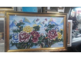 Tranh đá quý hoa mẫu đơn
